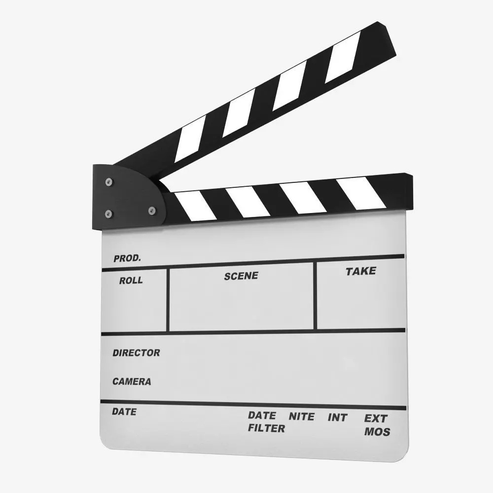 Clapperboard clapper board 3D model_0