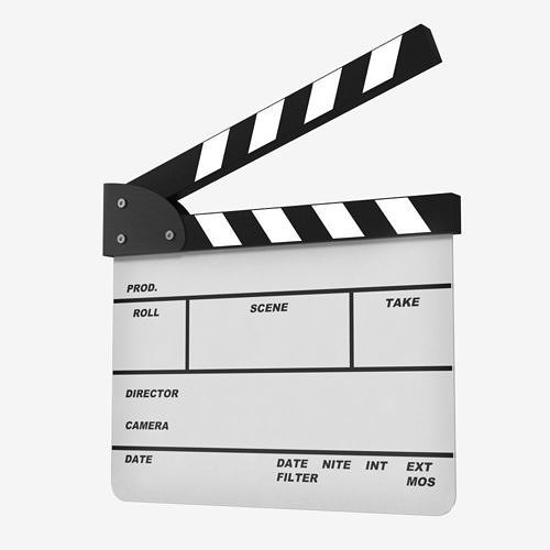 Clapperboard clapper board 3D model