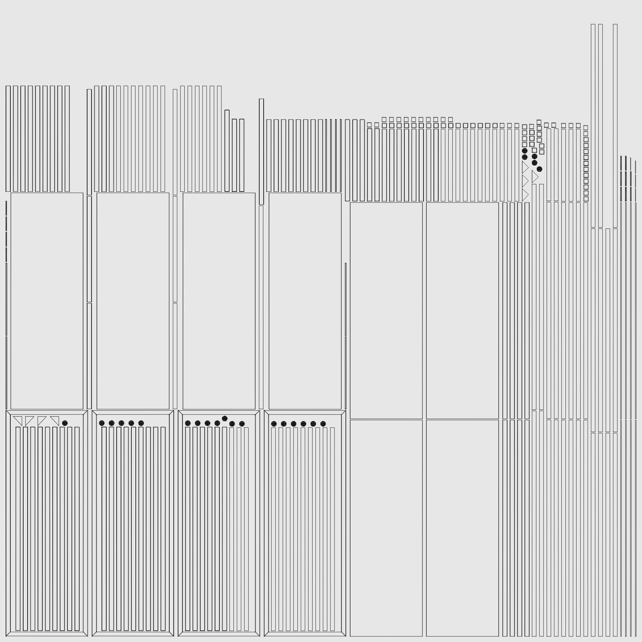 IKEA storage combination VITTSJO black metal with glass Low-poly 3D model_9