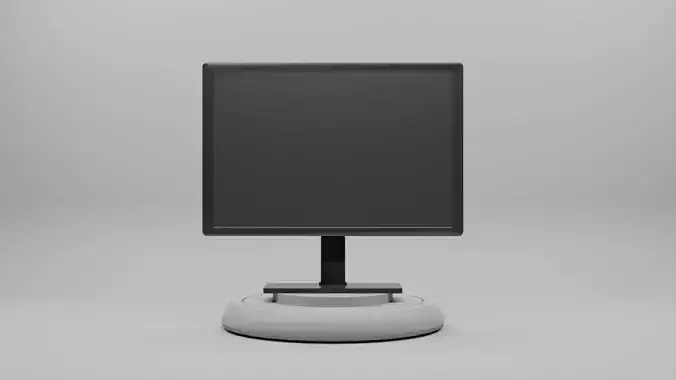 3D Monitor Model Created with Blender