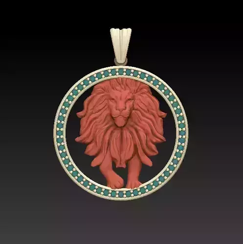 Horoscope Lion Pendant 