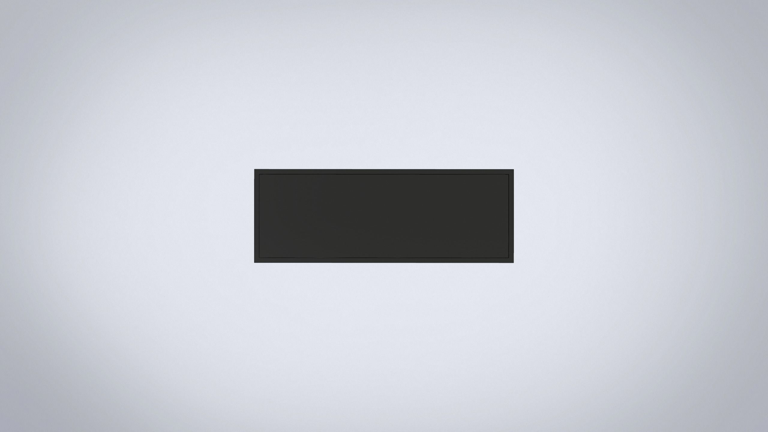 IKEA shelving unit VITTSJO black metal with glass Low-poly 3D model_3