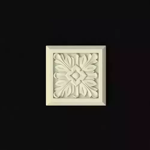 rosette decorative plaque