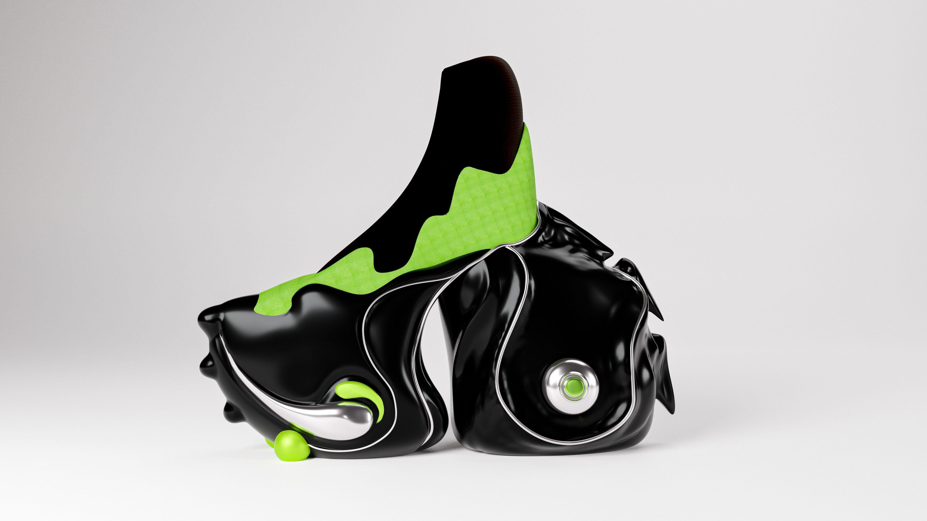 Windowsen heels prototype 3D model_1