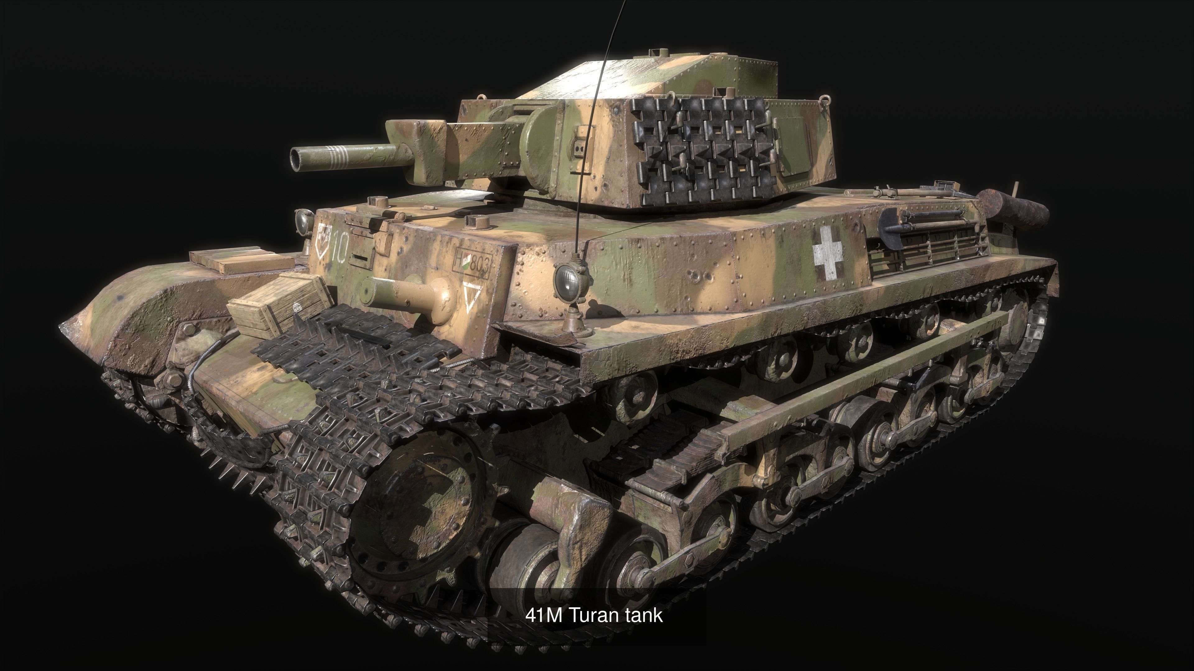 Turan tank family  lowpoly  3D Model Collection_4