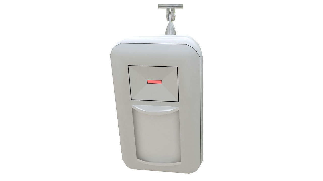Passive infrared motion sensor 3D model_1