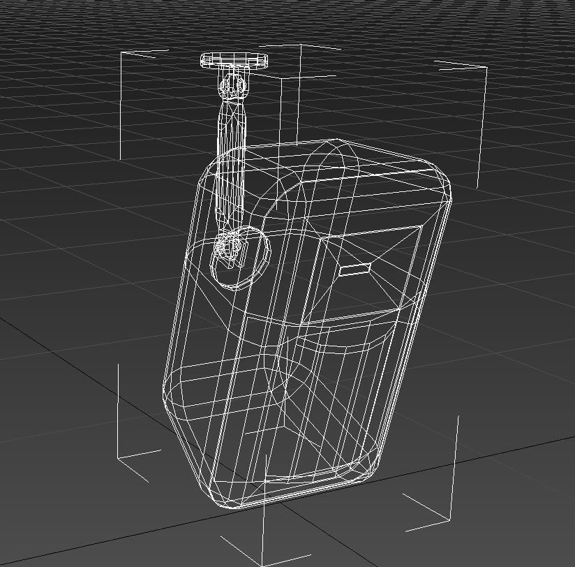 Passive infrared motion sensor 3D model_7