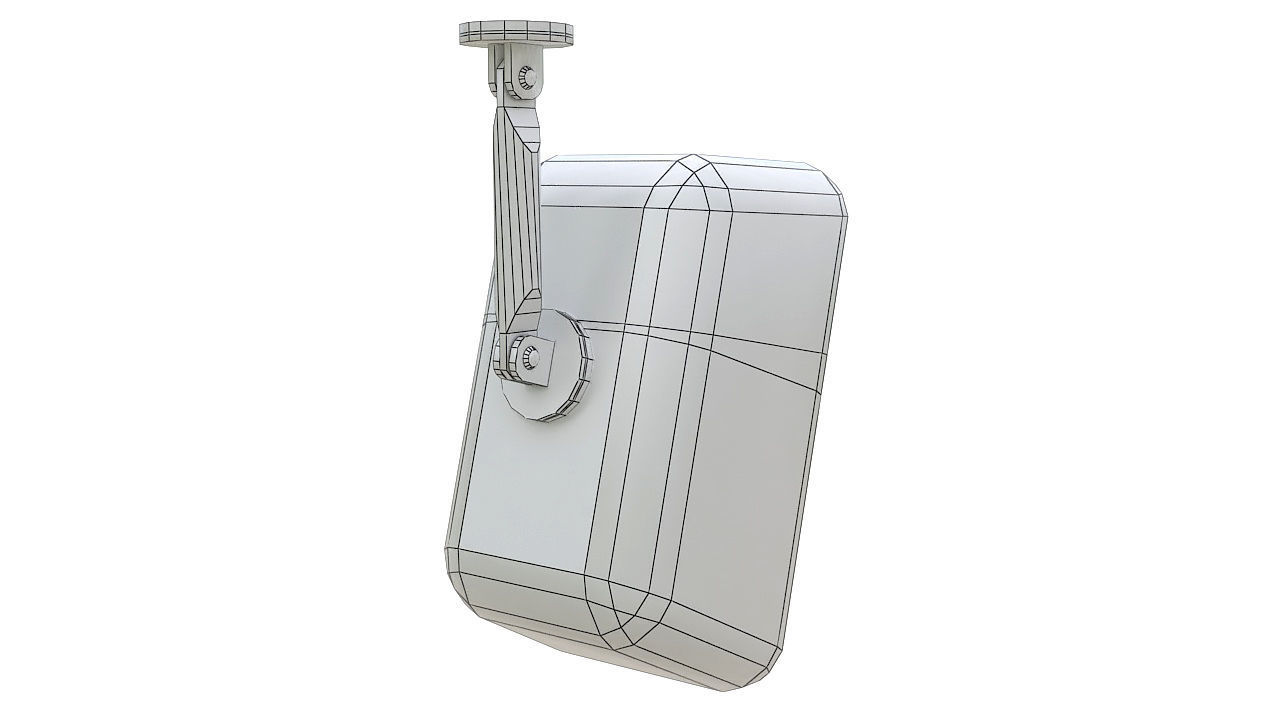 Passive infrared motion sensor 3D model_6