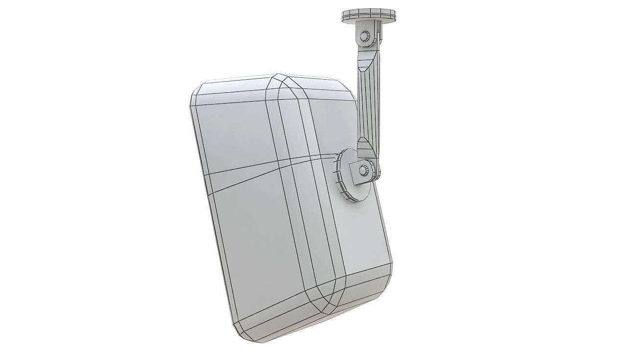 Passive infrared motion sensor 3D model_5