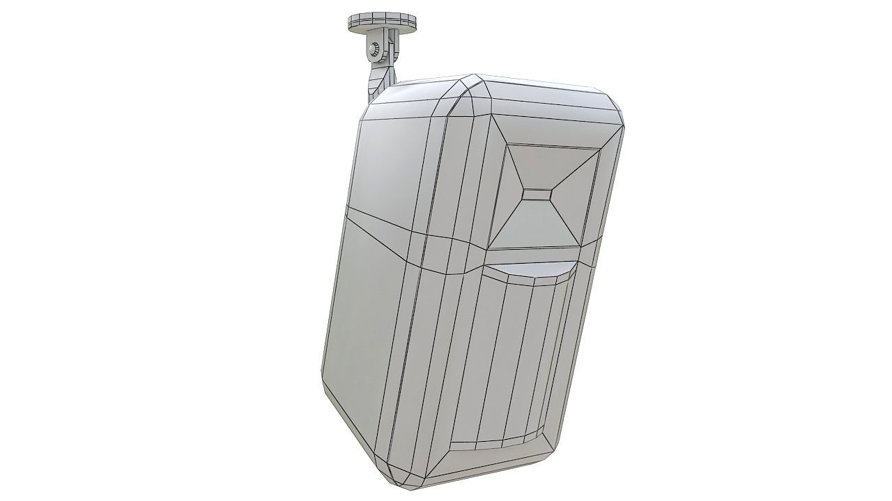 Passive infrared motion sensor 3D model_8