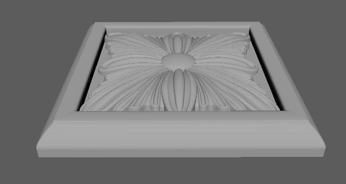 rosette flower 3D model_3