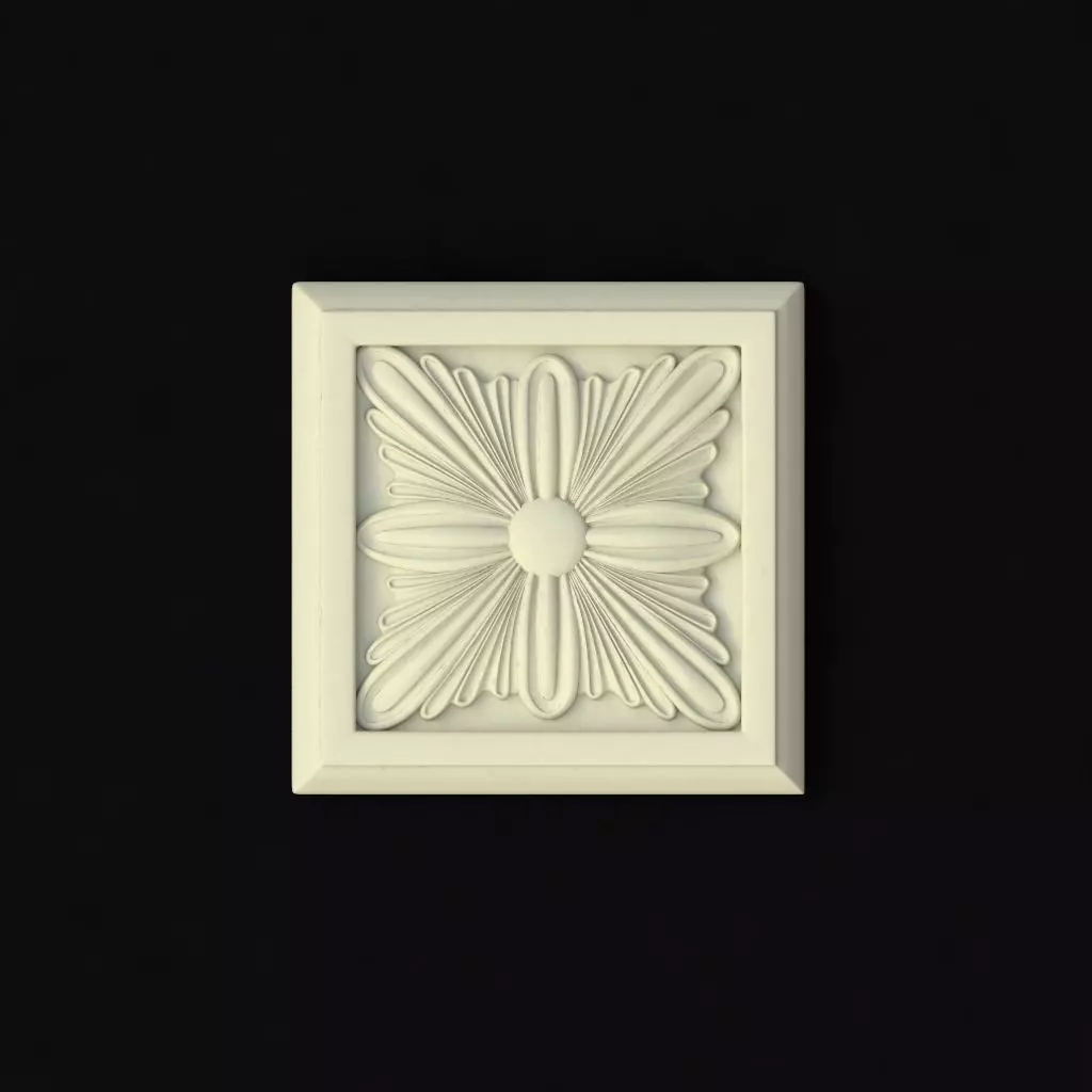 rosette flower 3D model_0