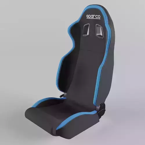 Racing Seat Sparco R100 Fabric  Black-Blue