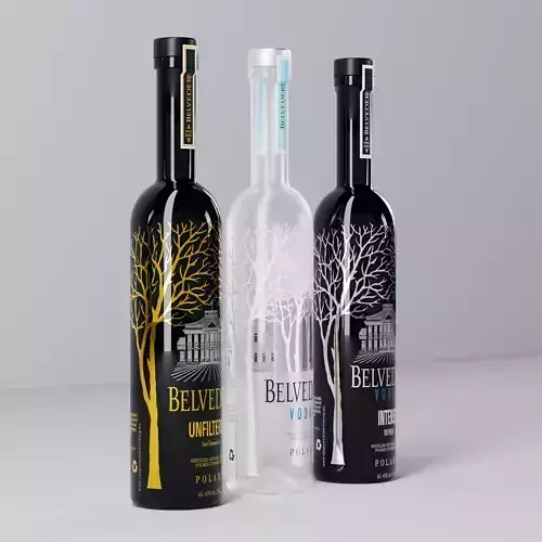 HQ Belvedere Vodka Bottles
