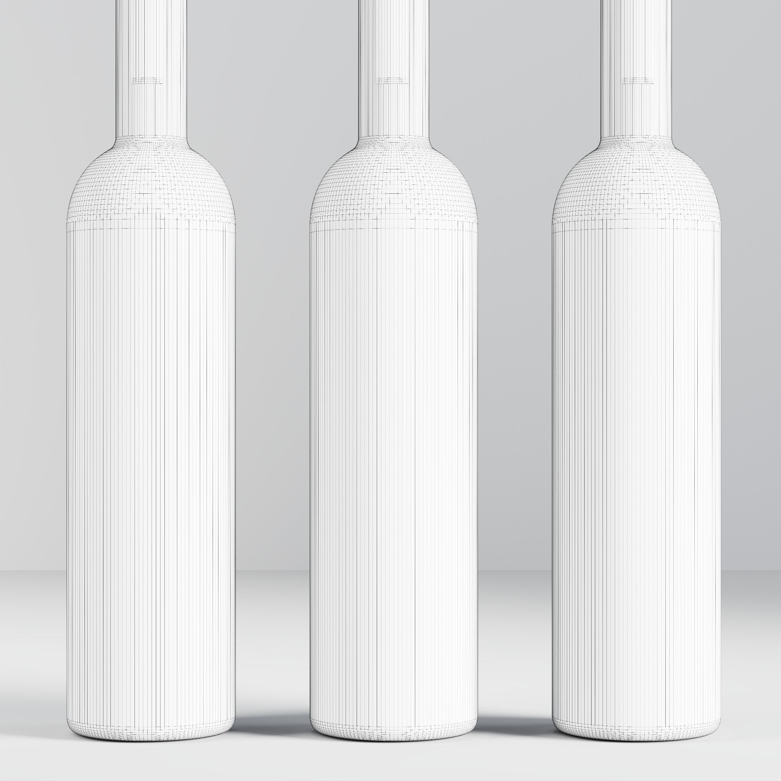 HQ Belvedere Vodka Bottles 3D model_7