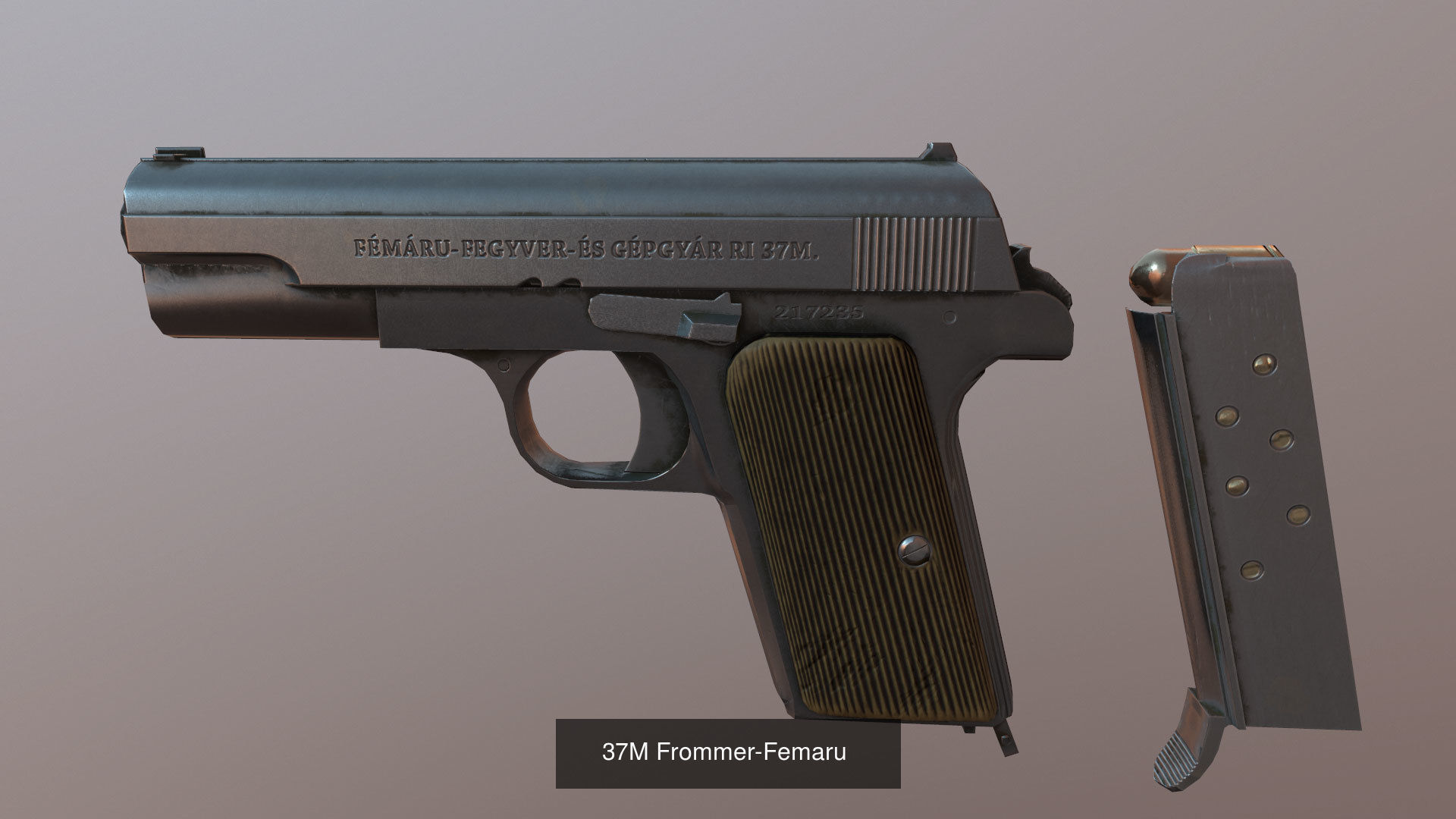 Hungarian WW2 weapon pack 3D Model Collection_3
