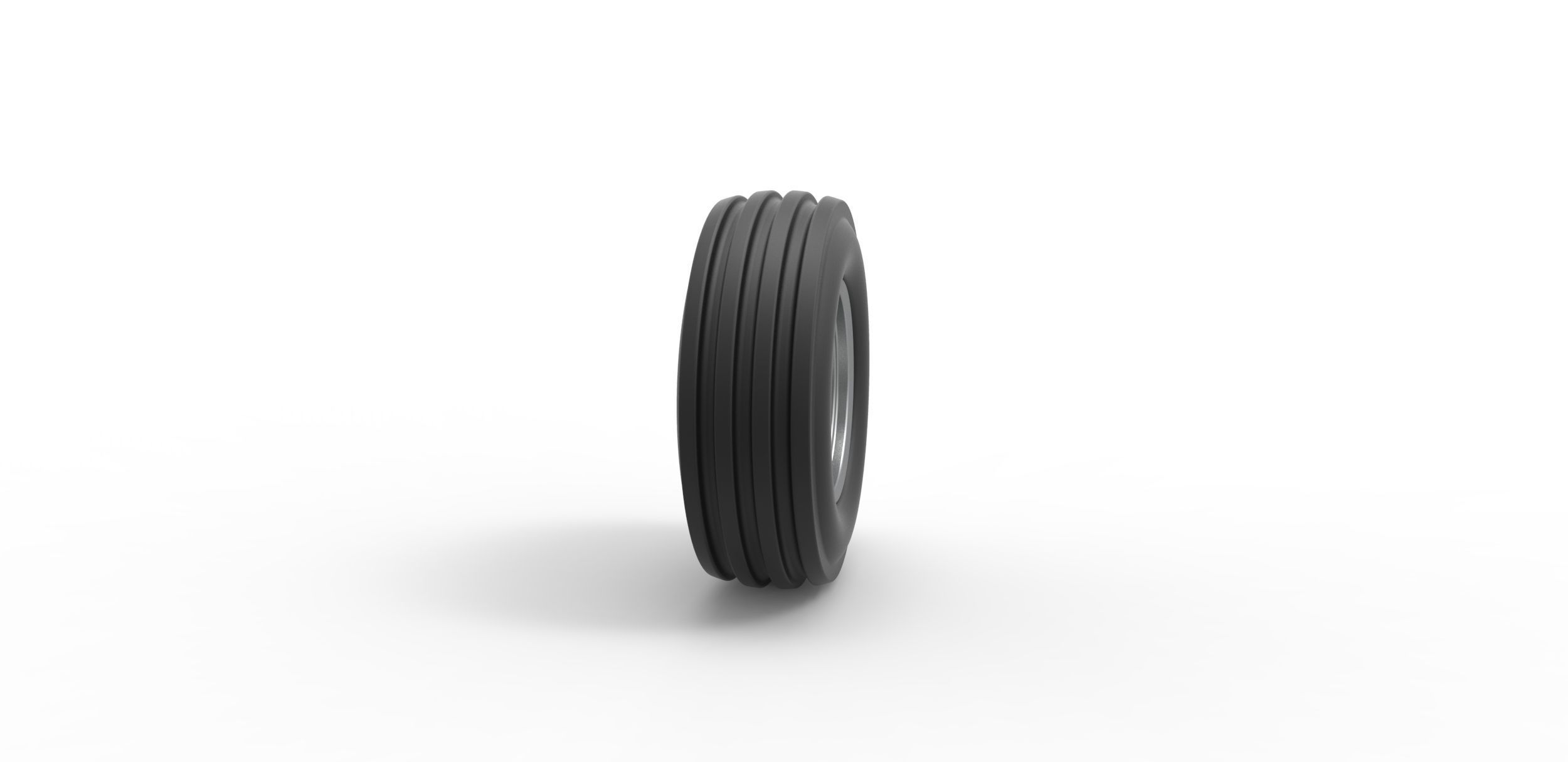 Front tractor wheel Scale 1 to 25 3D print model_2