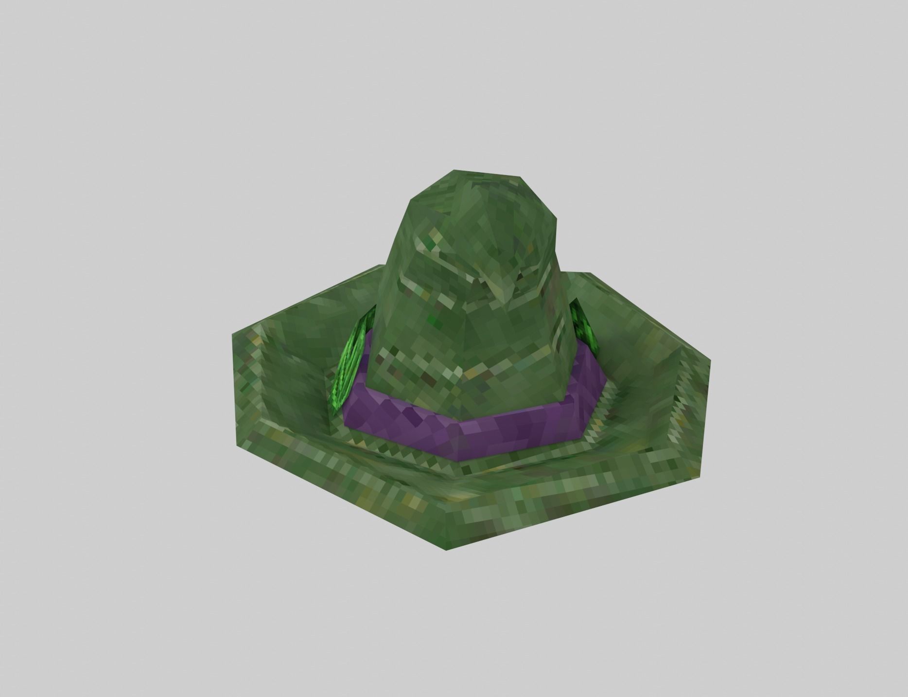Witch hats small pack ps1 stile Low-poly 3D model_16