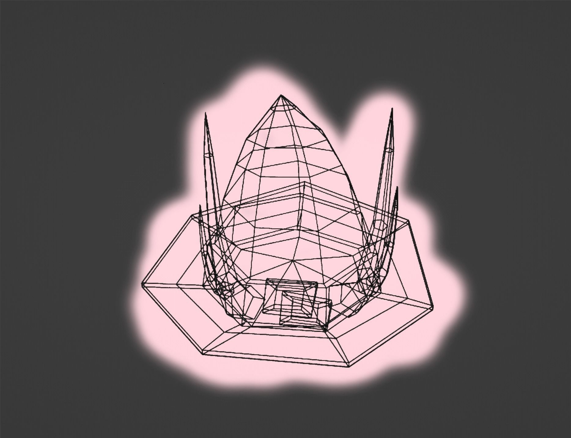 Witch hats small pack ps1 stile Low-poly 3D model_36