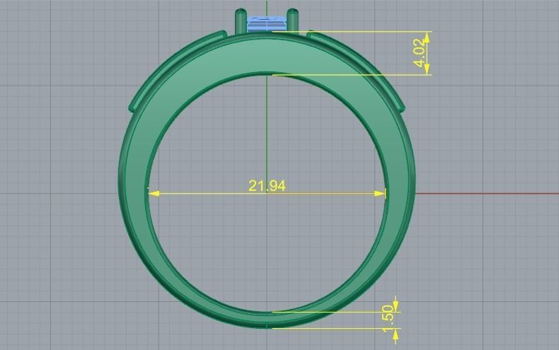 Man ring Model 1518 3D print model_4