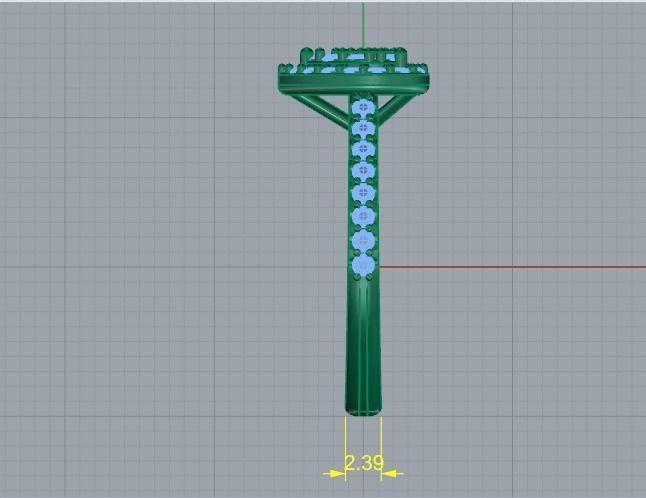 Heart ring Model 1527 3D print model_4