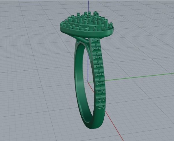 Heart ring Model 1527 3D print model_6