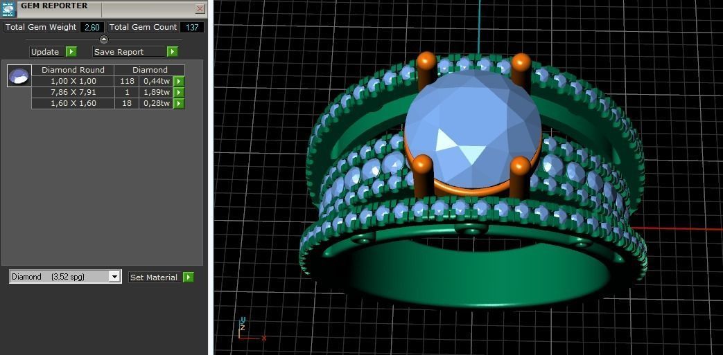 Ring Model 1534 3D print model_3