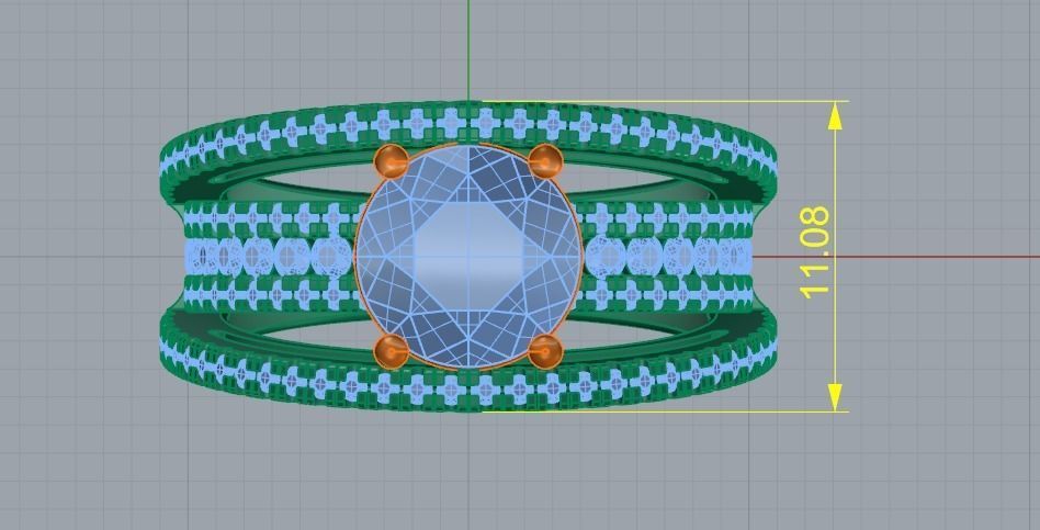 Ring Model 1534 3D print model_5