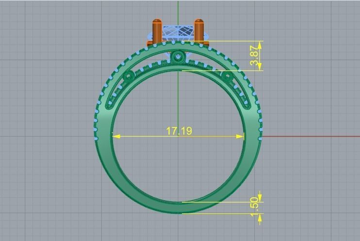 Ring Model 1534 3D print model_4