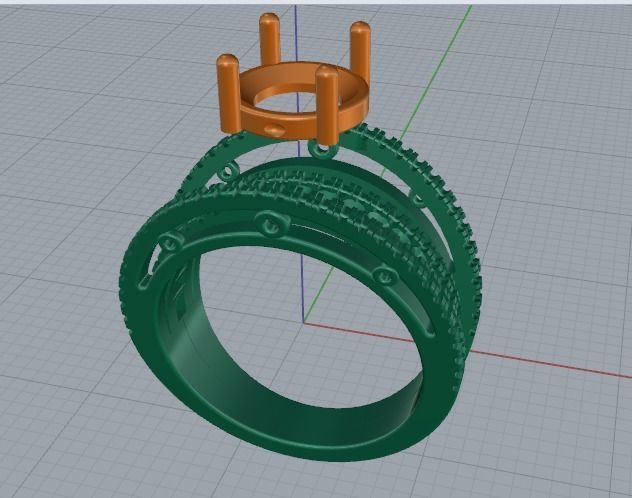 Ring Model 1534 3D print model_7