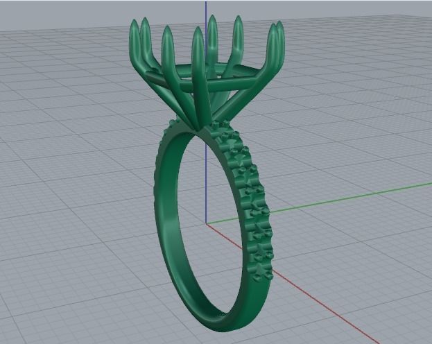 Soliter ring Model 1532 3D print model_9
