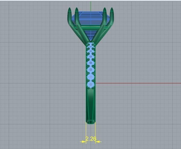 Soliter ring Model 1532 3D print model_5