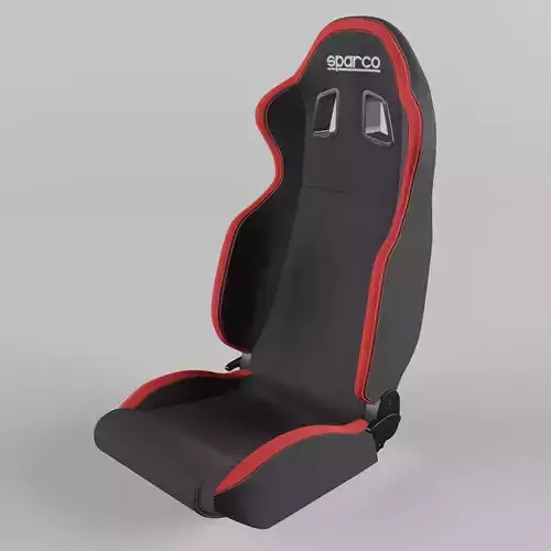 Racing Seat Sparco R100 Fabric Black-Red