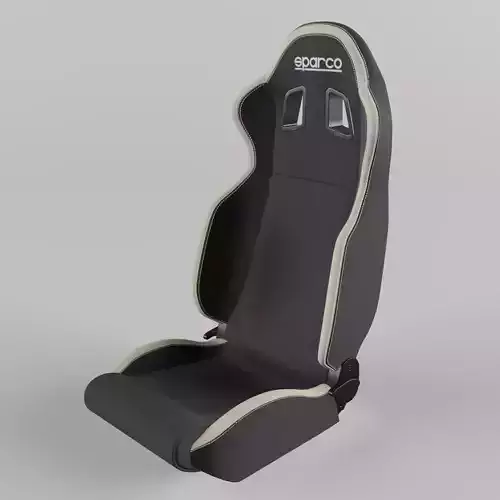 Racing Seat Sparco R100 Fabric Black-Vinyl