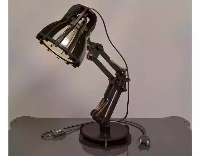 Pixar wooden lamp