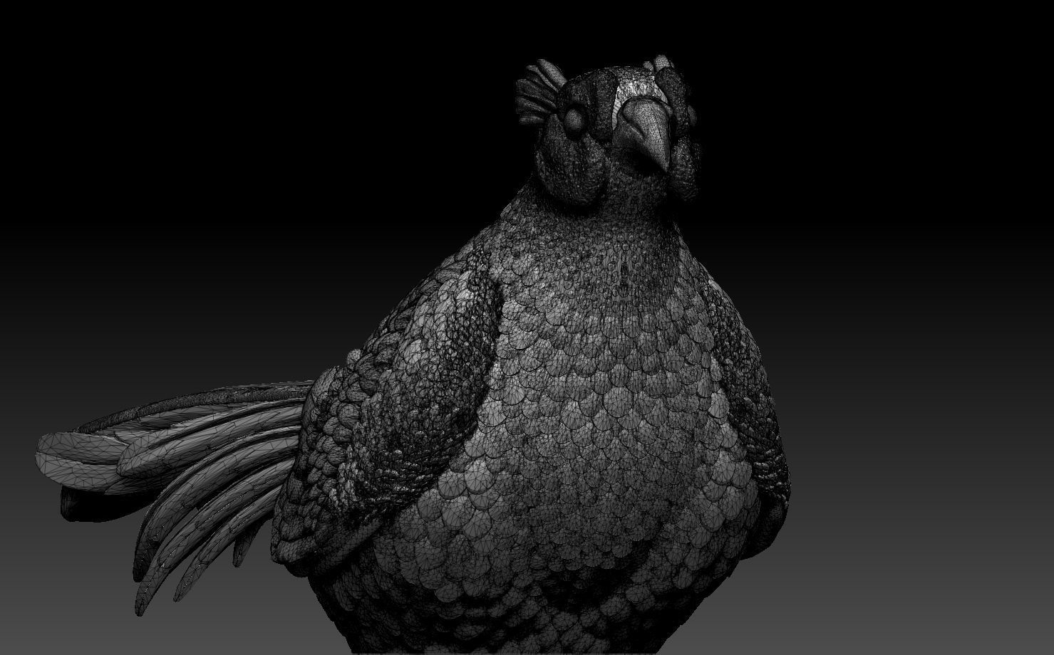 pheasant bird 3D print model_9