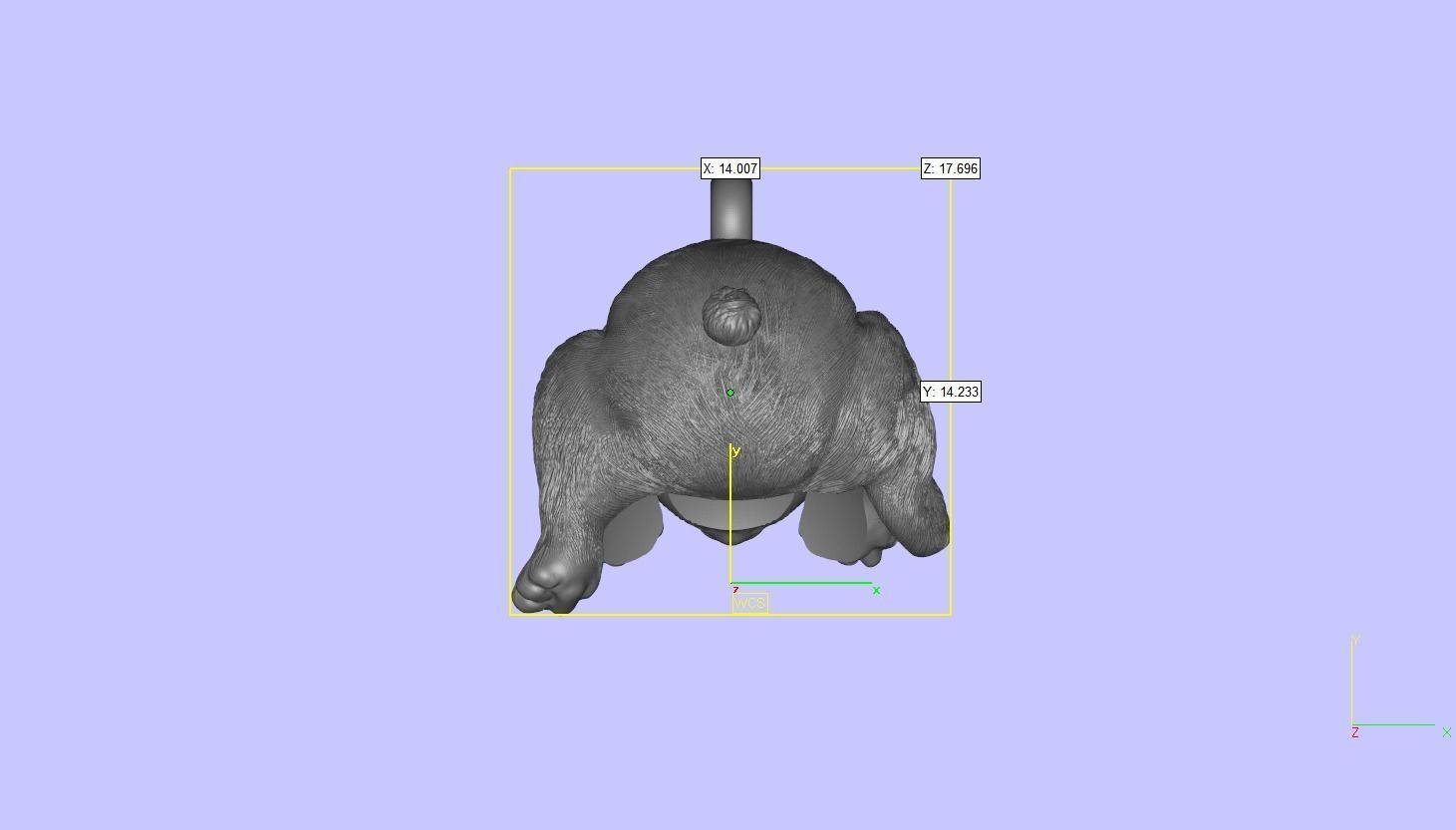 Baby Bear Pendant Little Bear  3D print model 3D print model_7