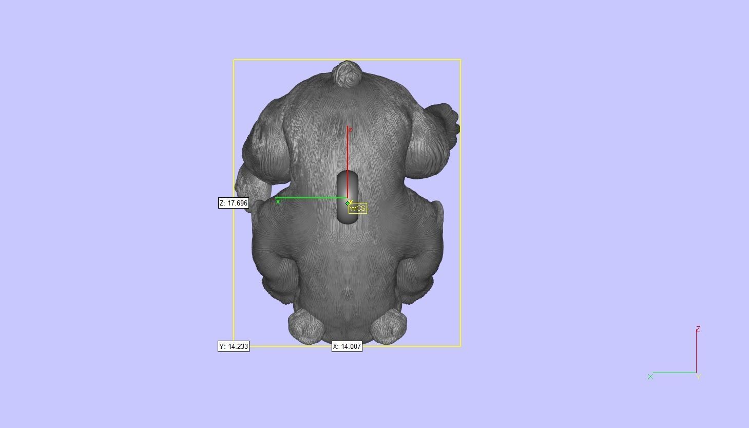 Baby Bear Pendant Little Bear  3D print model 3D print model_5