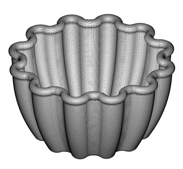 Serving Wooden Bowl 3D model_4