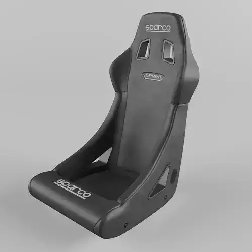 Racing Seat Sparco Sprint Black Leather