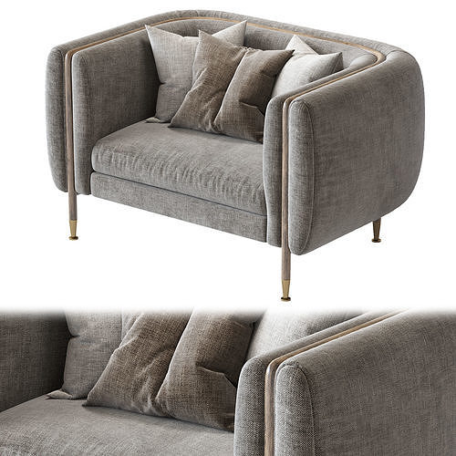 Private Label 2019 Barlow Armchair 3D model 2