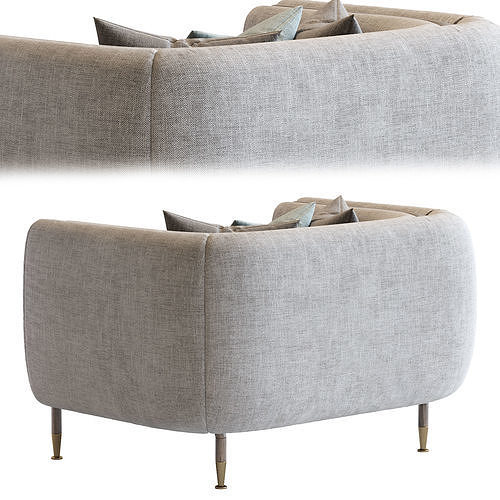 Private Label 2019 Barlow Armchair 3D model 5