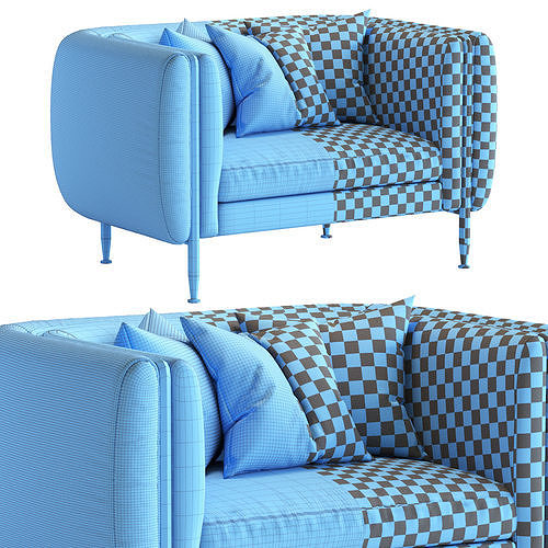 Private Label 2019 Barlow Armchair 3D model 6