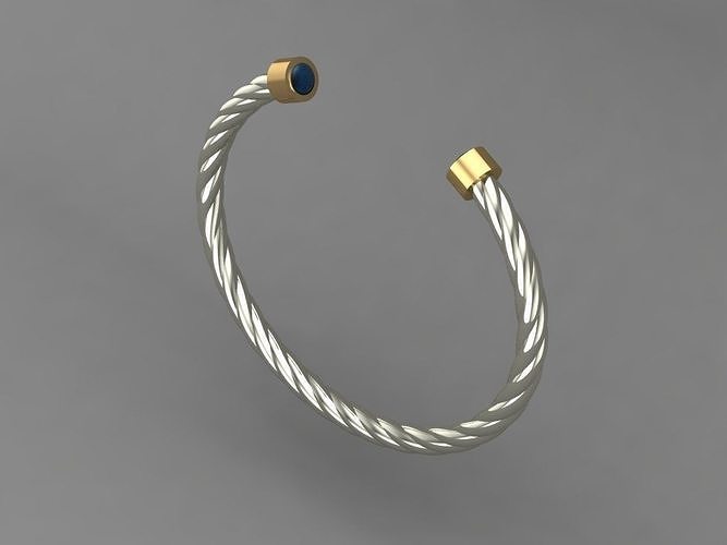 David Yurman Cable Cuff 3D print model