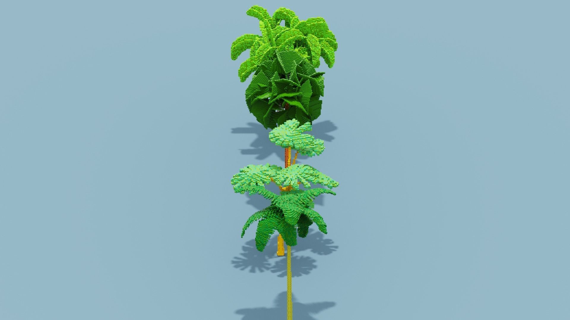 Voxel Plants Collection Low-poly 3D model_26
