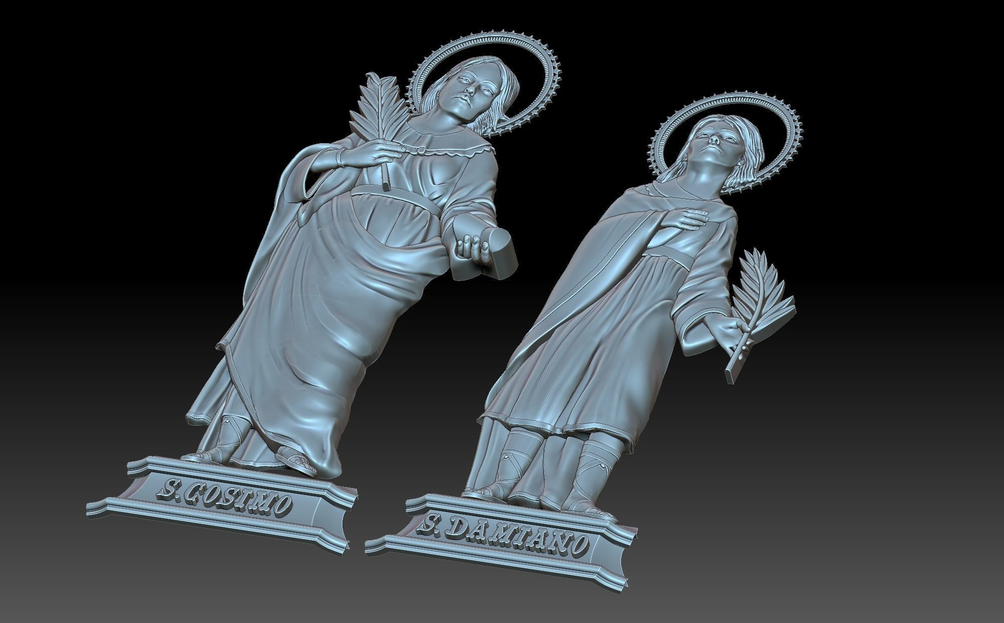 Cosma E Damiano 3D print model_4