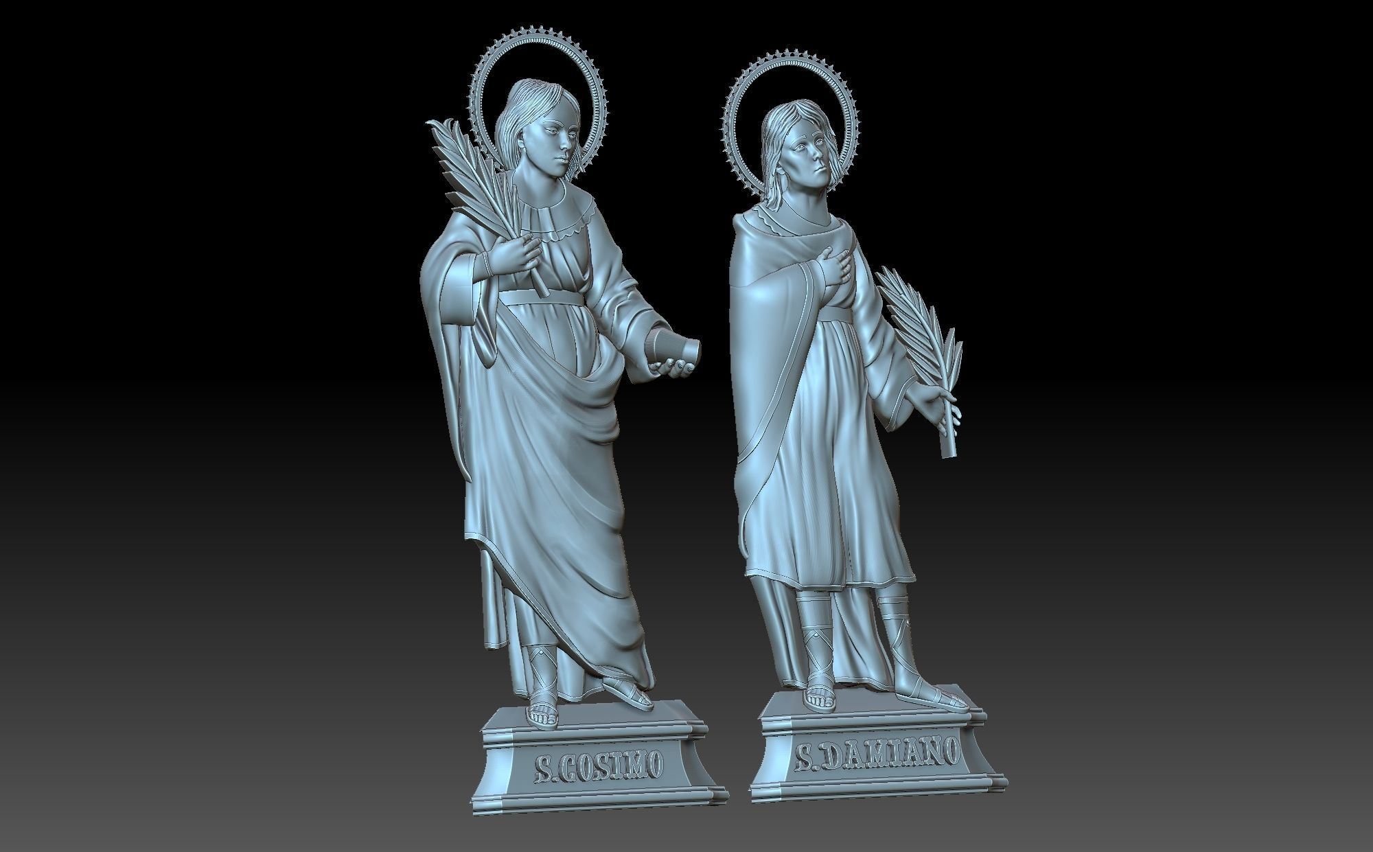 Cosma E Damiano 3D print model_3