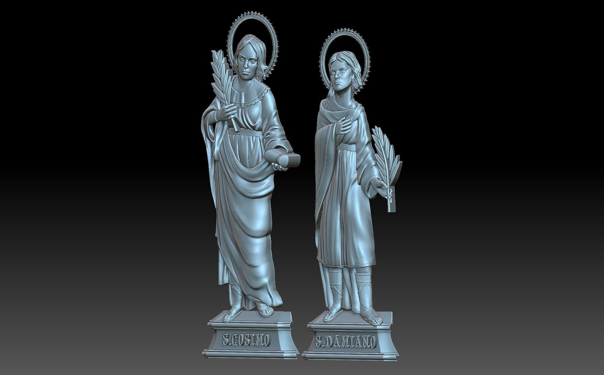 Cosma E Damiano 3D print model_1