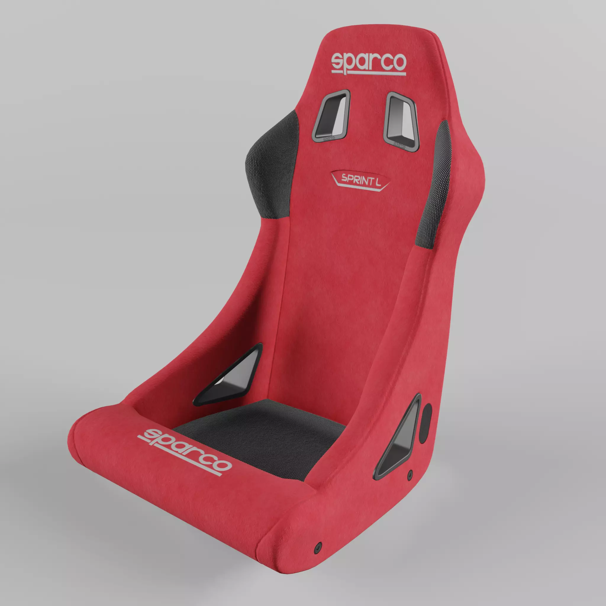 Racing Seat Sparco sprint L Red 3D model