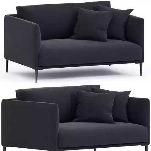 Sofa 2P antique effect buckle Oscar design EGal